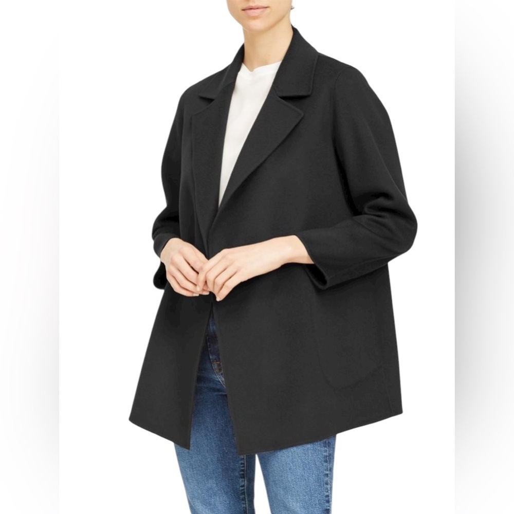 NWT Theory OVERSIZE Clairene Jacket Blazer Cashmere & Wool Size XS - Picture 8 of 12